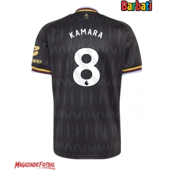 Aston Villa Boubacar Kamara #8 Tricou Fotbal Replică 2026-27 Barbati Deplasare